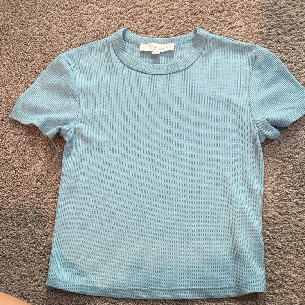 Patagonia Kids Light Blue Short Sleeve Tee